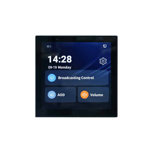 Network Wall-Mount Audio Touch Panel
